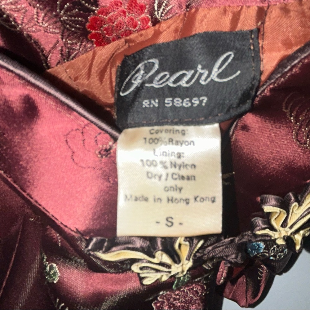 Vintage‎ Pearl Hong Kong Asian jacket size S - Picture 8 of 9